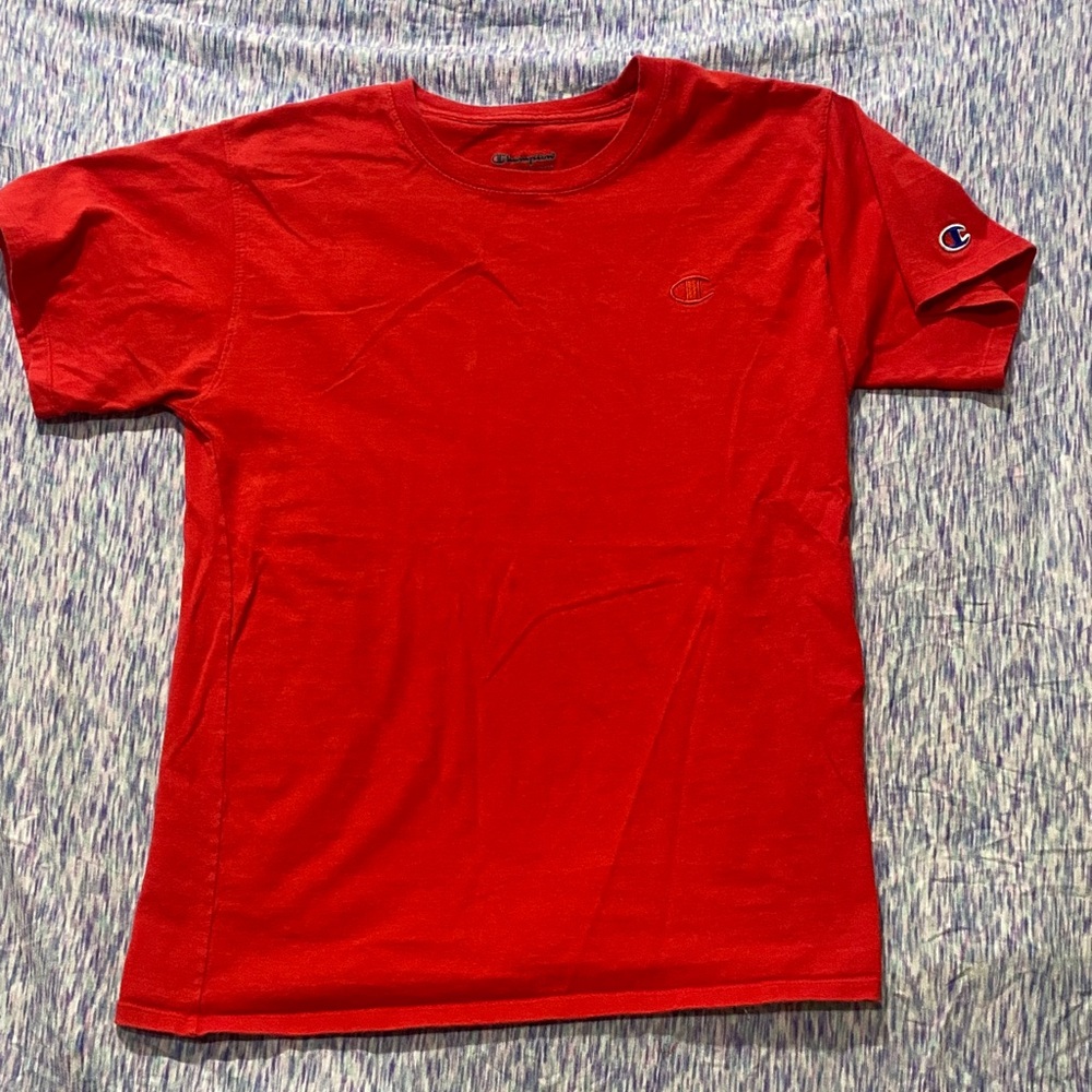 3/$10 Champion Men's Bold Red Short Sleeve Tee